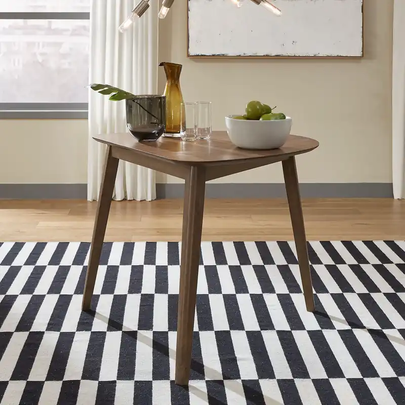 Space Saver Triangle Table in Satin Walnut - Liberty