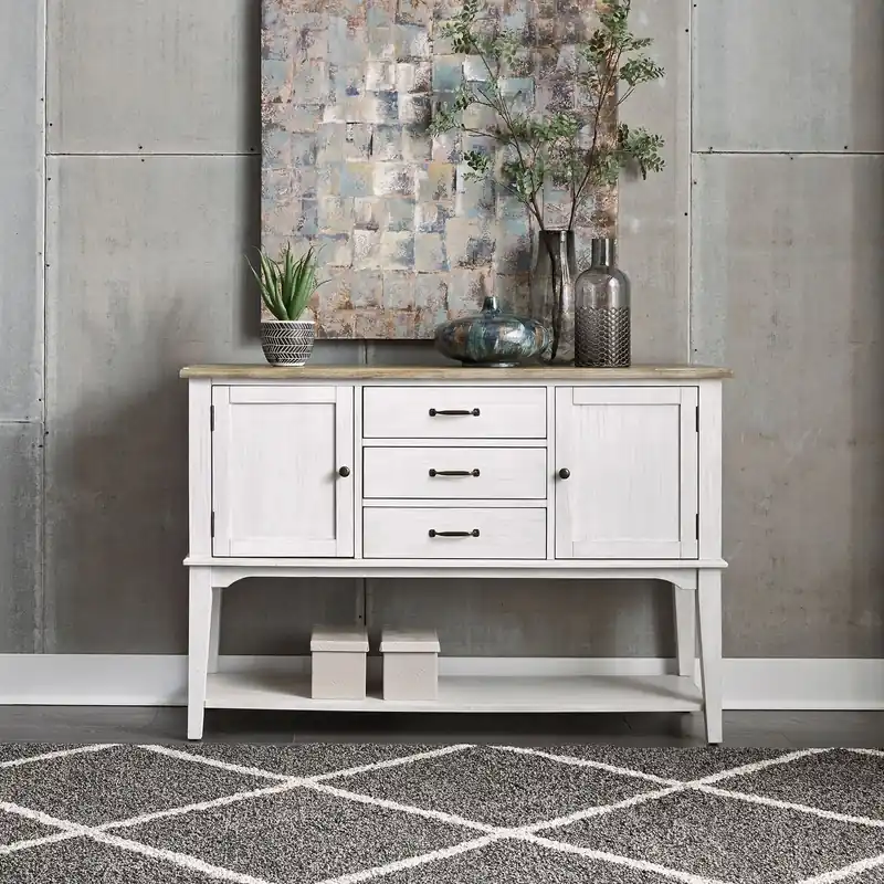 Summerville Server in White - Liberty