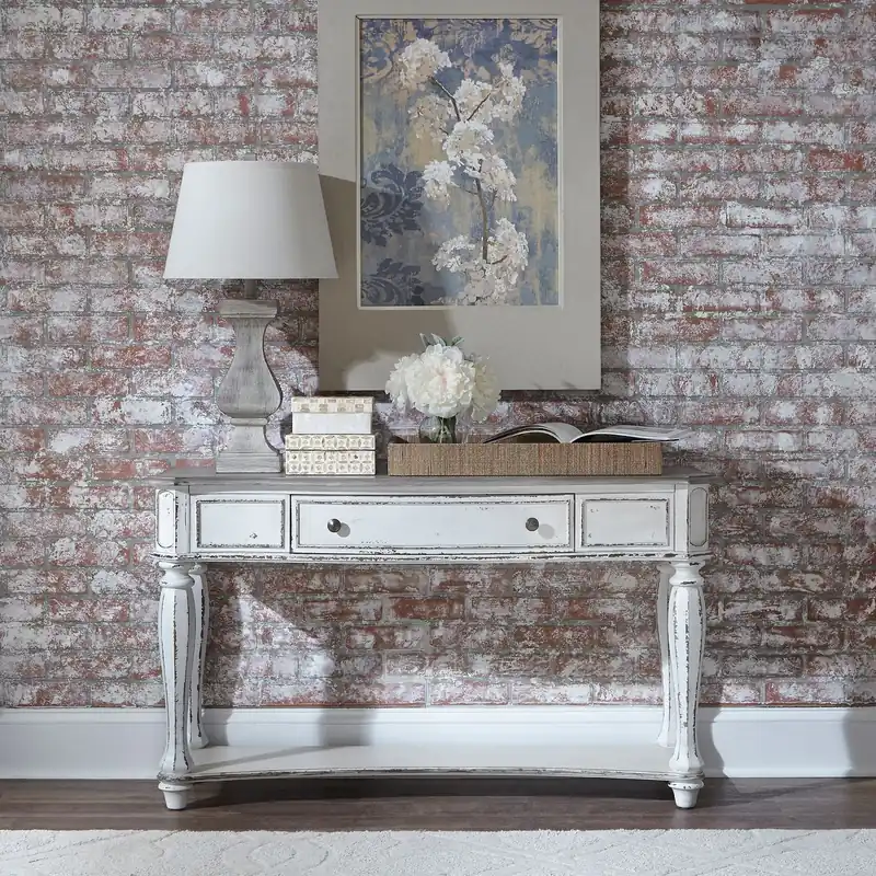 Magnolia Manor Sofa Table in Antique White - Liberty