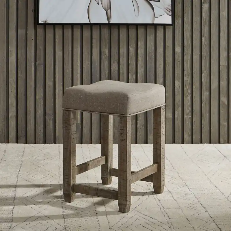 Parkland Falls Console Stool in Weathered Taupe - Liberty