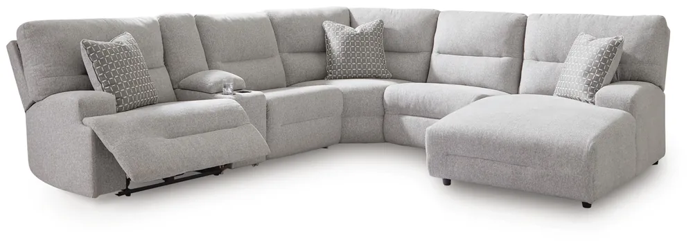 Acklen Place Power Reclining Sectional with Chaise - Ashley Furniture