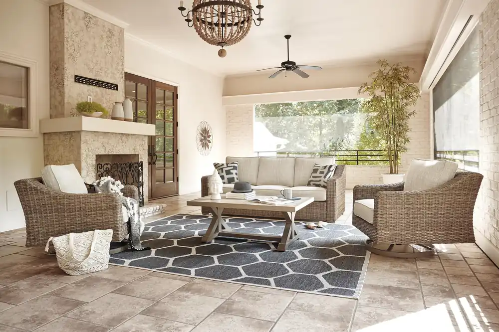 Beachcroft Outdoor Conversation Set - Ashley Furniture