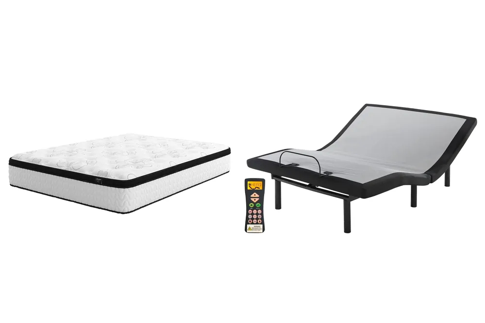 Chime 12 Inch California King Hybrid Mattress Package - Ashley Furniture
