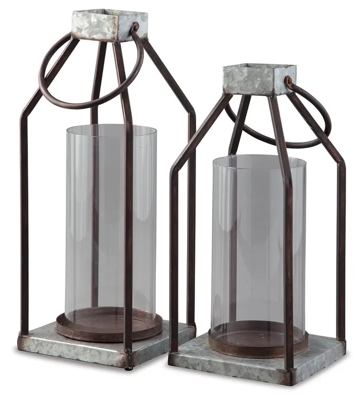 Diedrick Lantern (Set of 2) - Ashley Furniture