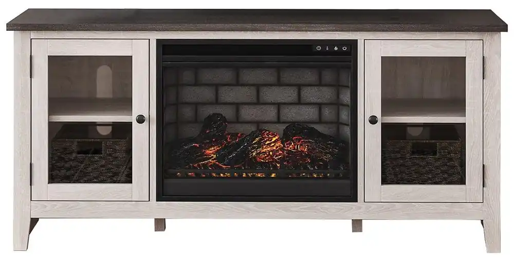 Dorrinson 60" TV Stand with Electric Fireplace - Ashley Furniture
