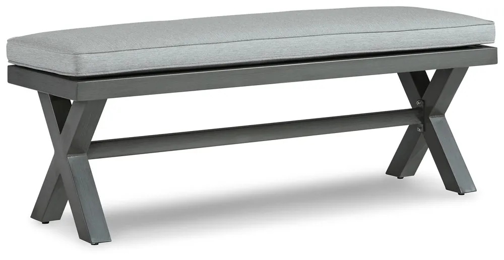Elite Park Outdoor Bench with Cushion - Ashley Furniture