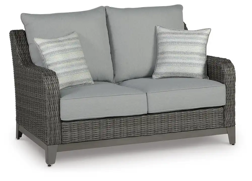 Elite Park Outdoor Loveseat with Cushion - Ashley Furniture