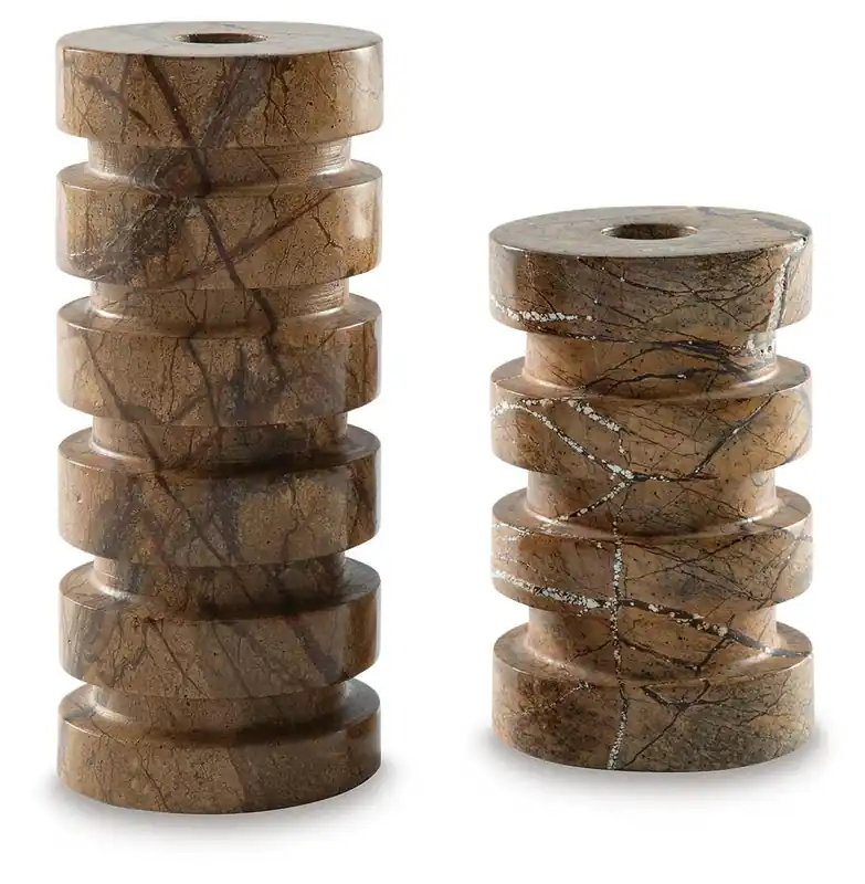Emsleyfield Candle Holder Set (Set of 2) - Ashley Furniture