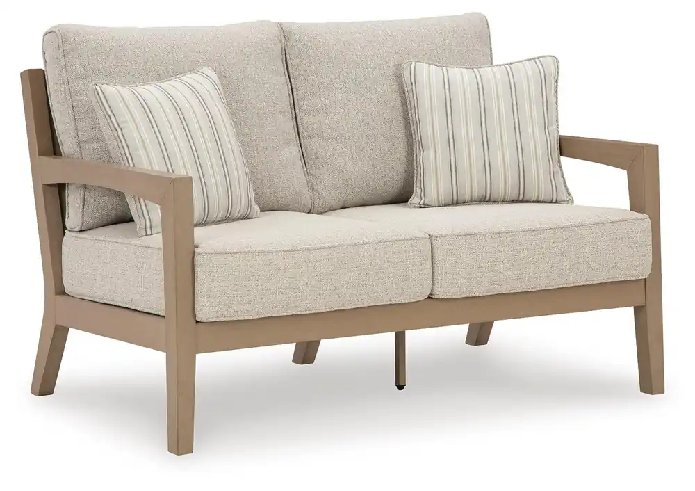 Hallow Creek Outdoor Loveseat with Cushion - Ashley Furniture