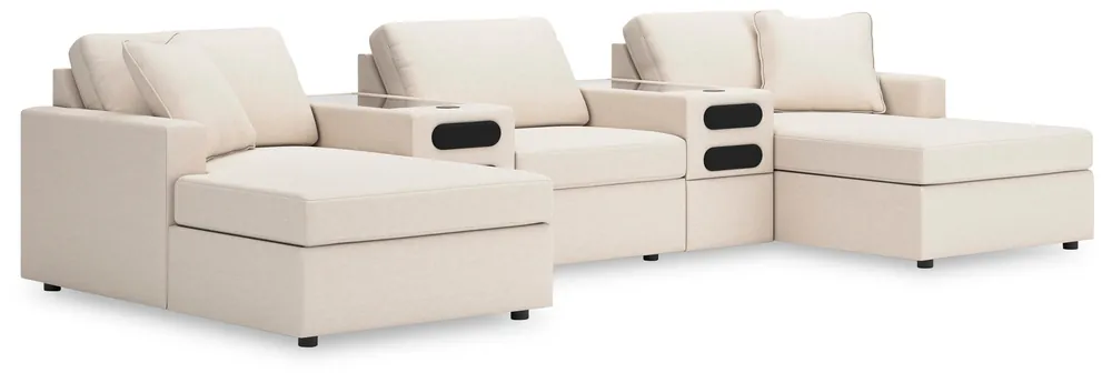 Modmax Double Chaise with Audio Consoles - Ashley Furniture