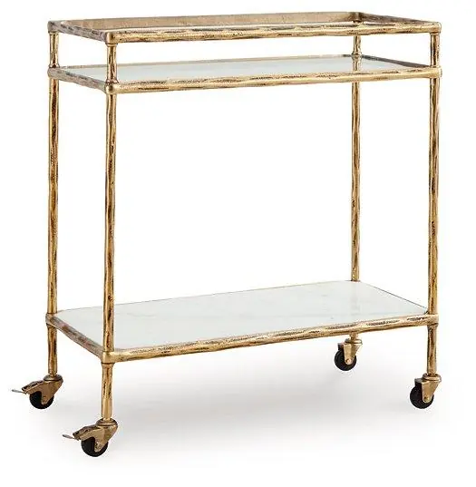 Plattfield Bar Cart - Ashley Furniture