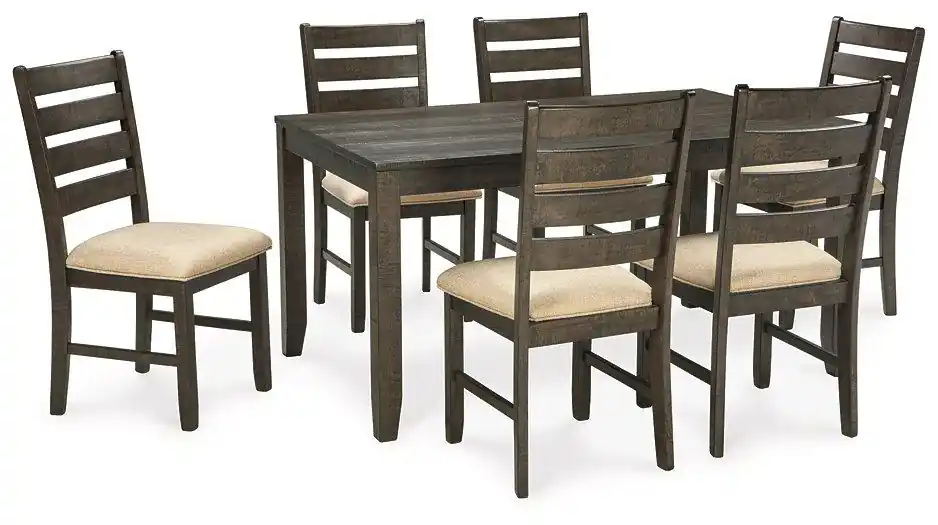 Rokane Dining Table and Chairs (Set of 7) - Ashley Furniture