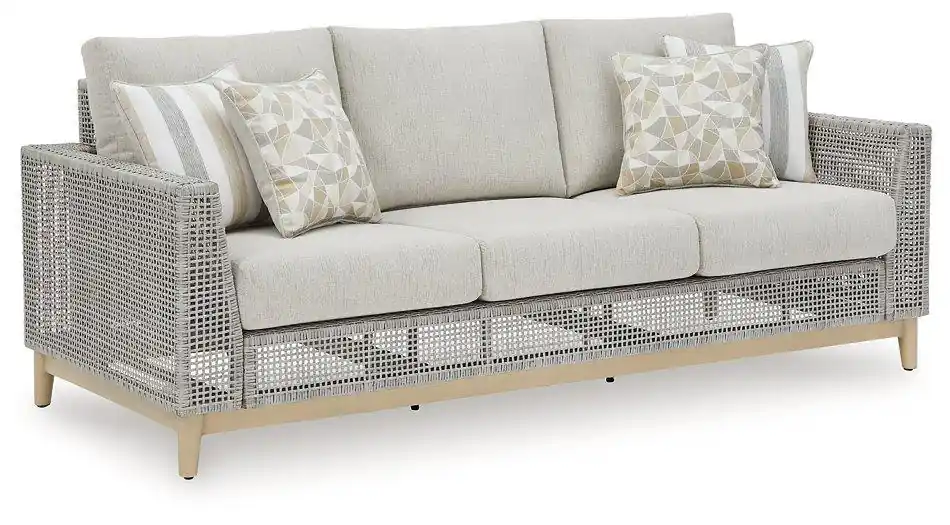 Seton Creek Outdoor Sofa with Cushion - Ashley Furniture