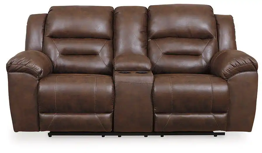 Stoneland Reclining Loveseat with Console - Ashley Furniture