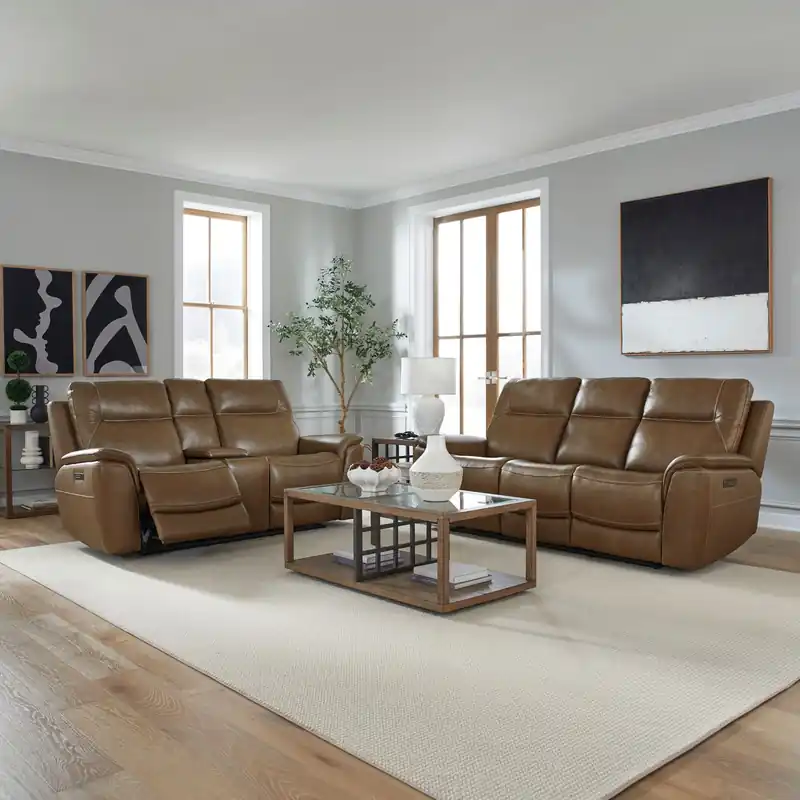 Collins Sofa & Loveseat - Liberty