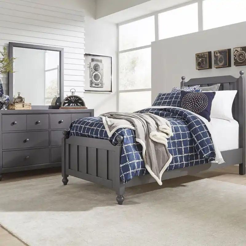 Cottage View Twin Panel Bed, Dresser & Mirror - Liberty