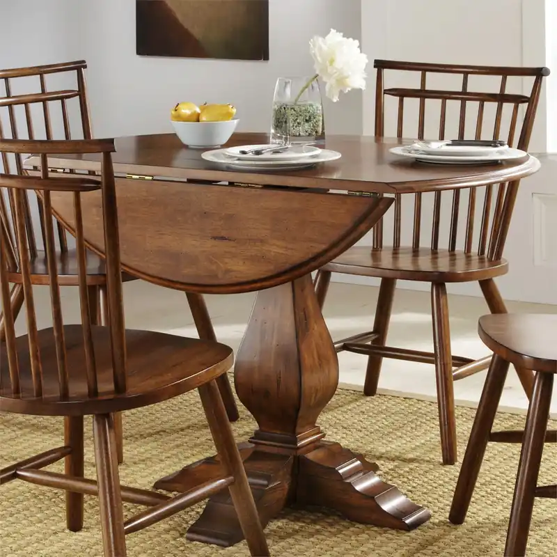 Creations Round Drop Leaf Table - Liberty