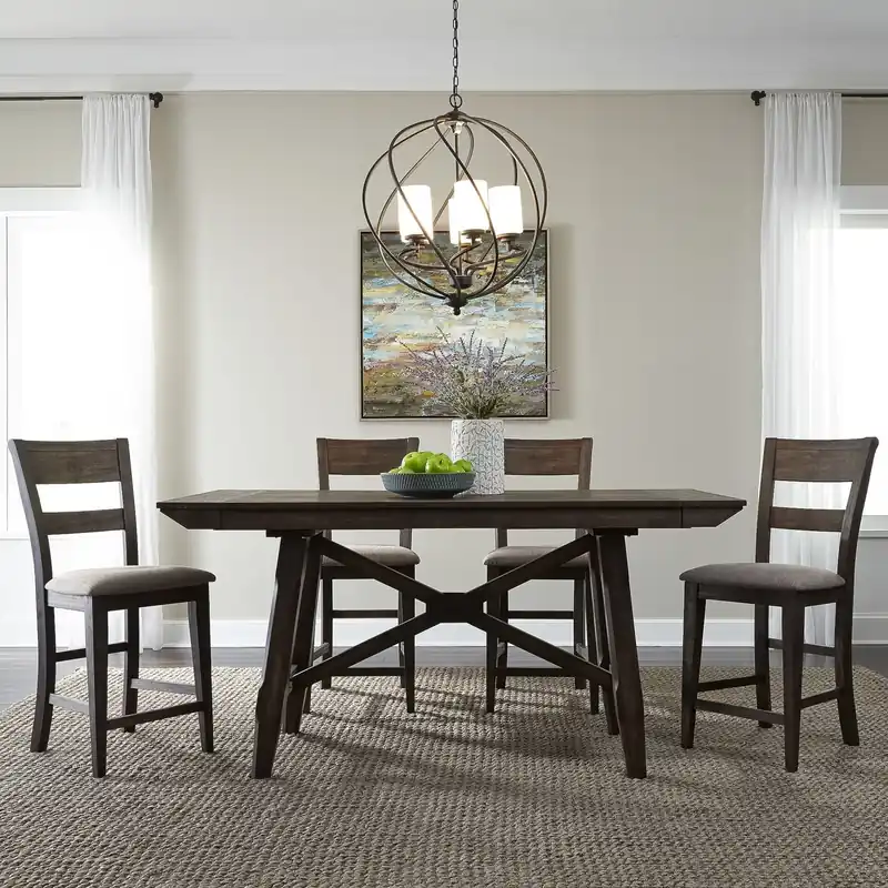 Double Bridge 5 Piece Gathering Table Set - Liberty