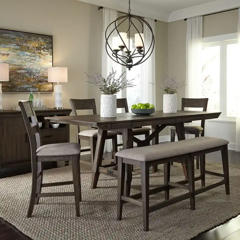 Double Bridge 6 Piece Gathering Table Set - Liberty