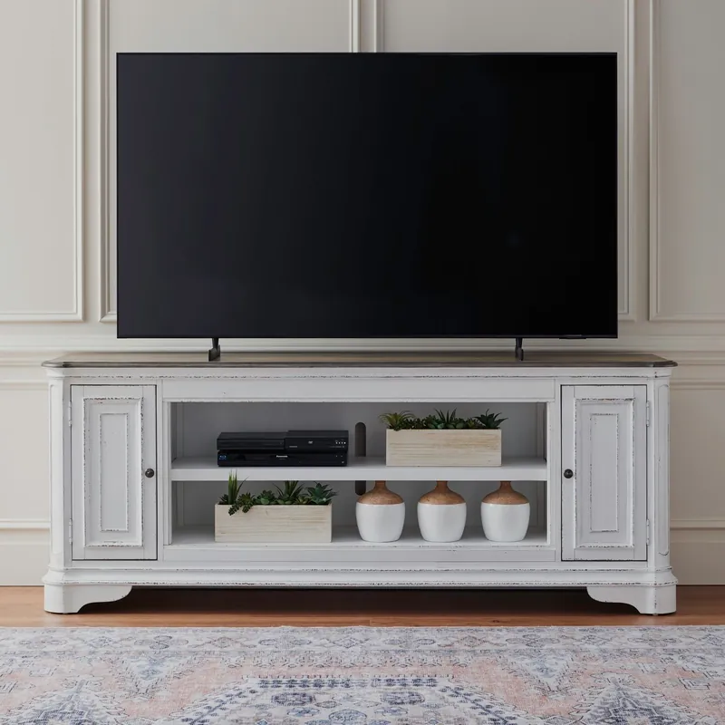 Fireplace TV Consoles 82 Inch Fireplace TV Console - Liberty