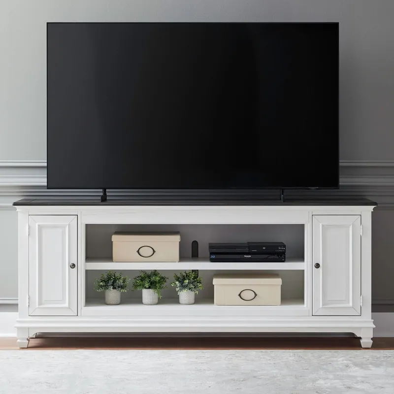 Fireplace TV Consoles 80 Inch Fireplace TV Console - Liberty