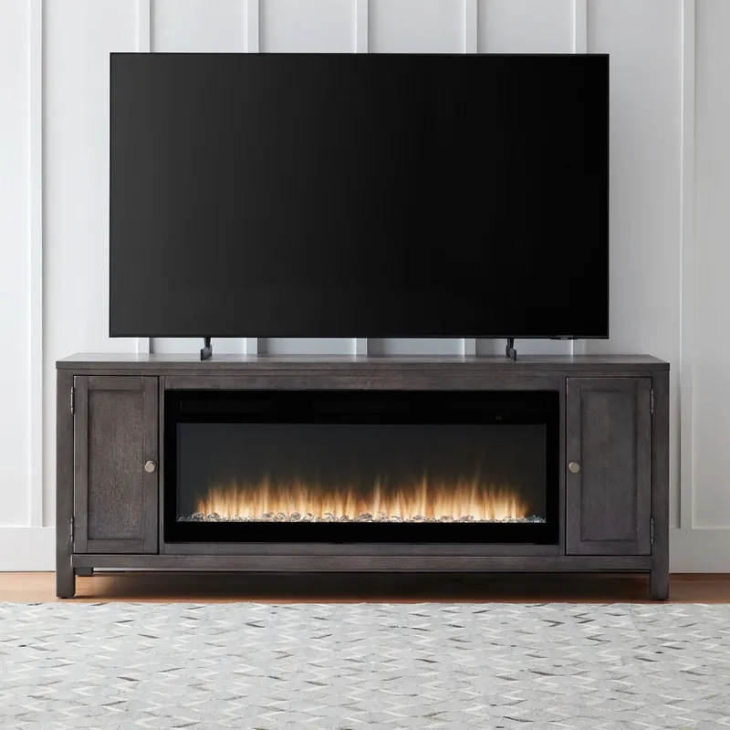 Fireplace TV Consoles 406 78 Inch Console w/ Fire FTS - Liberty