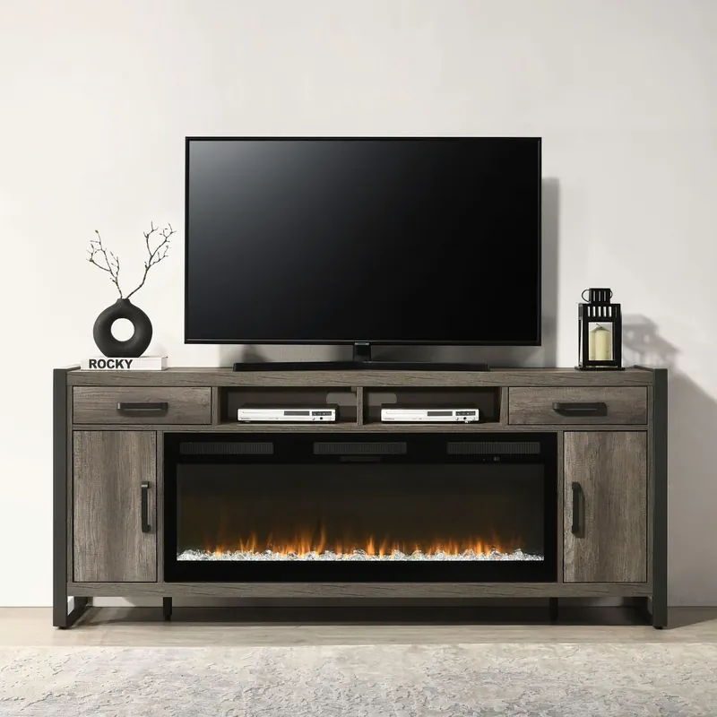 Fireplace TV Consoles 686 78 Inch Console w/ Fire FTS - Liberty