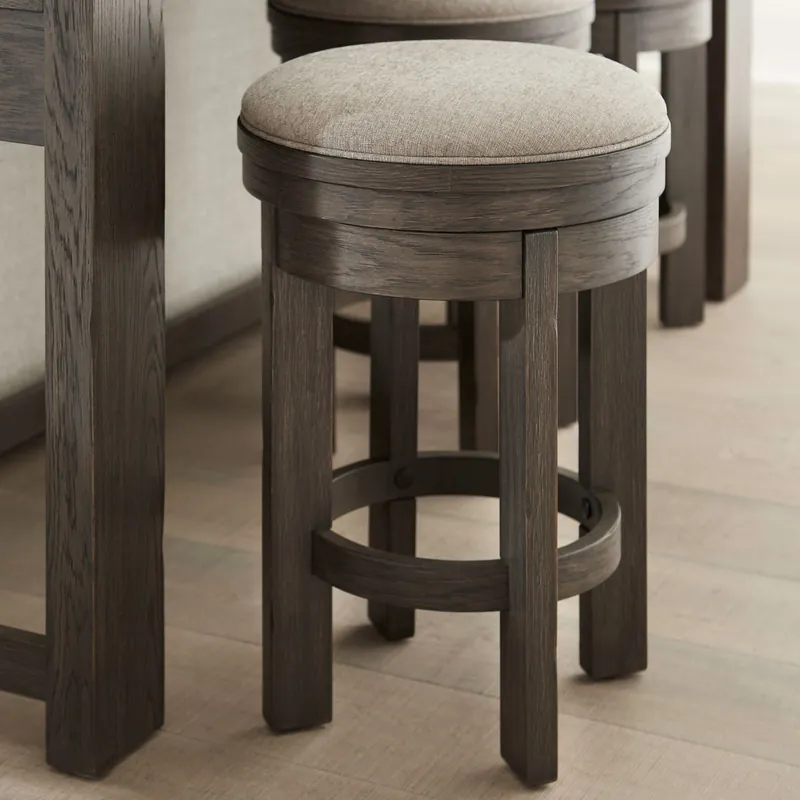 Lennox Hill Uph Swivel Console Stool - Liberty