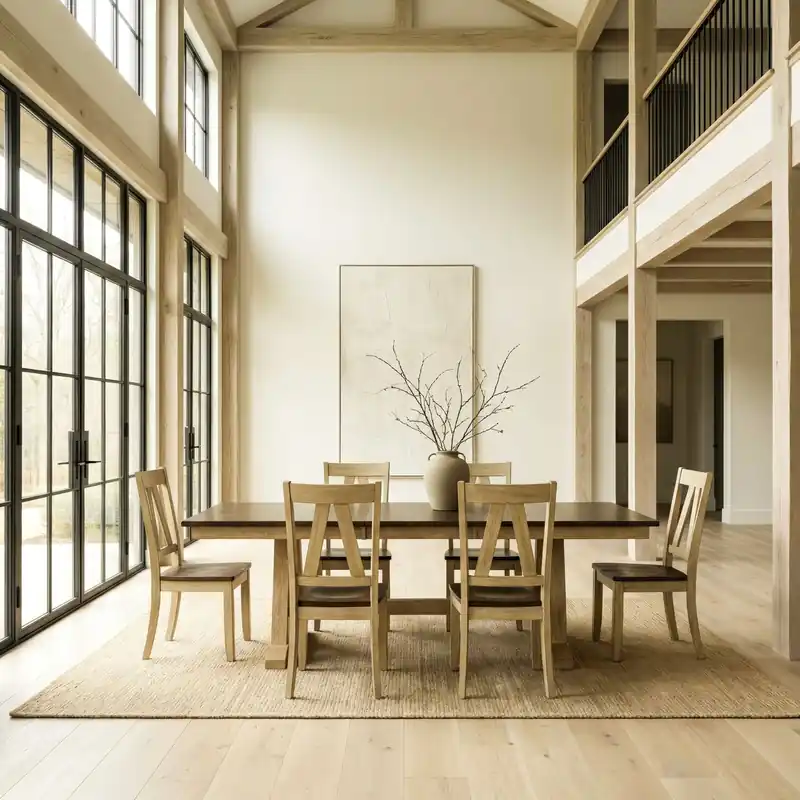 Lindsey Farm 7 Piece Trestle Table Set - Liberty