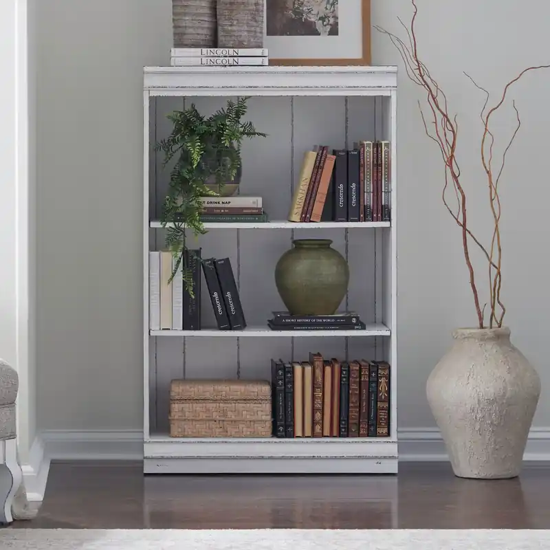 Magnolia Manor 48 Inch Bookcase (RTA) - Liberty
