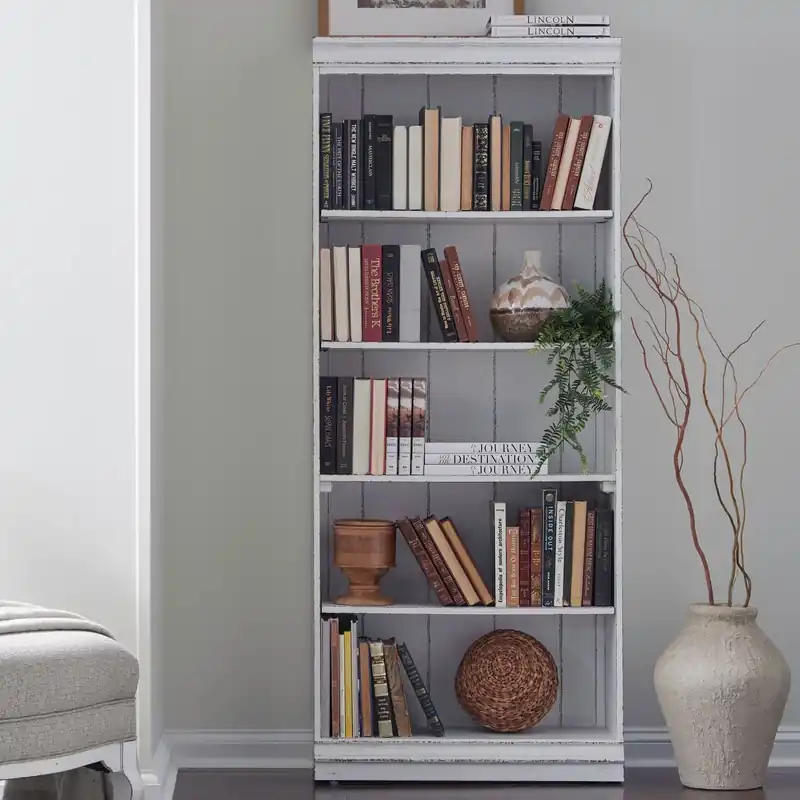 Magnolia Manor 72 Inch Bookcase (RTA) - Liberty