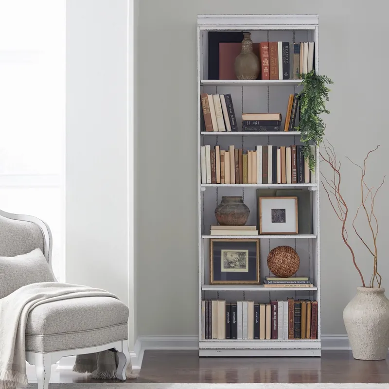 Magnolia Manor 84 Inch Bookcase (RTA) - Liberty
