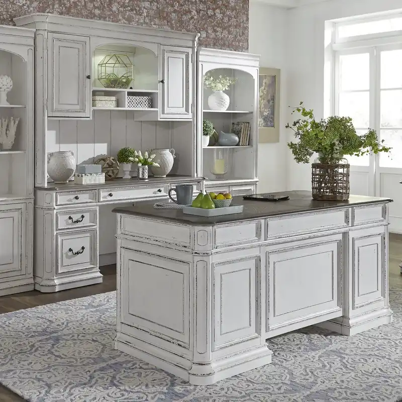 Magnolia Manor Complete 5 Piece Desk - Liberty