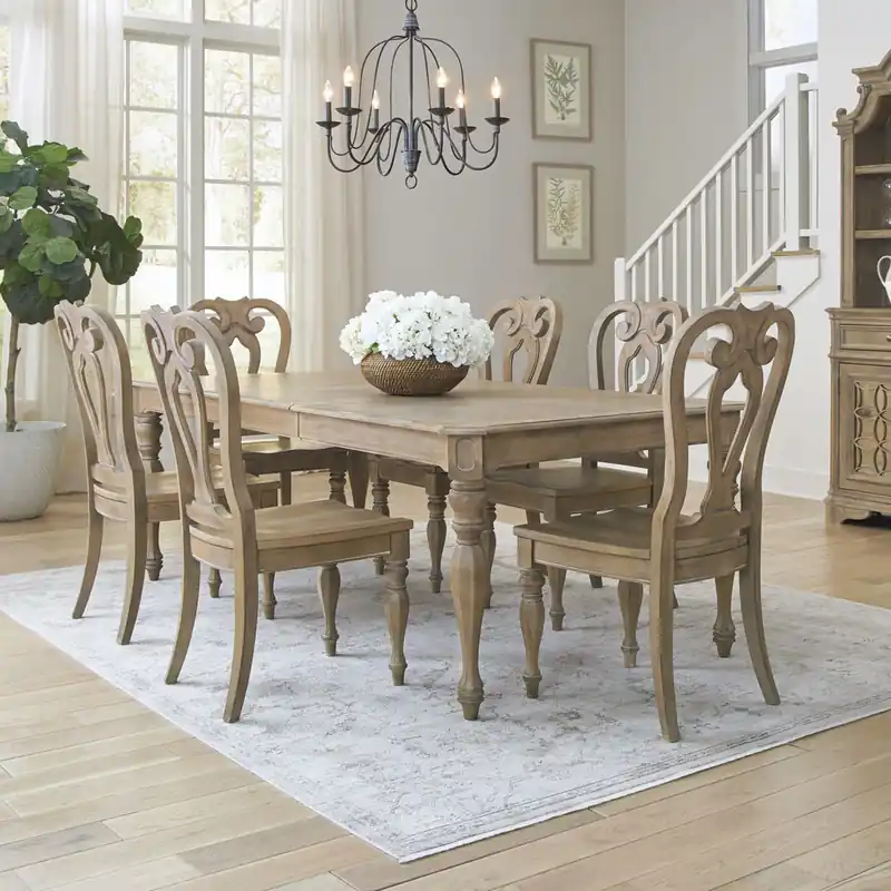 Magnolia Manor Alt 7 Piece Rectangular Table Set - Liberty