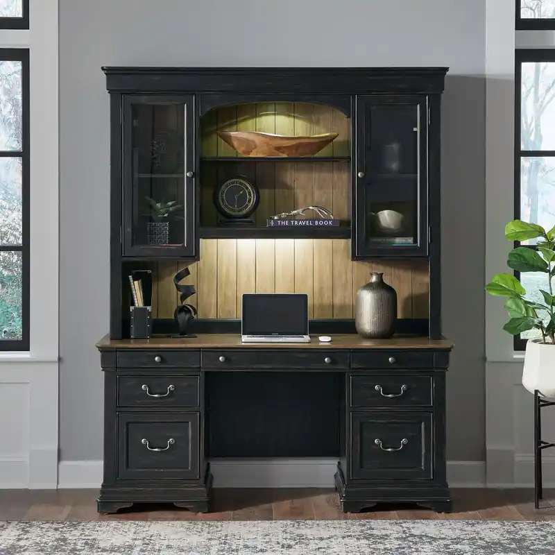 Meritage Credenza & Hutch - Liberty