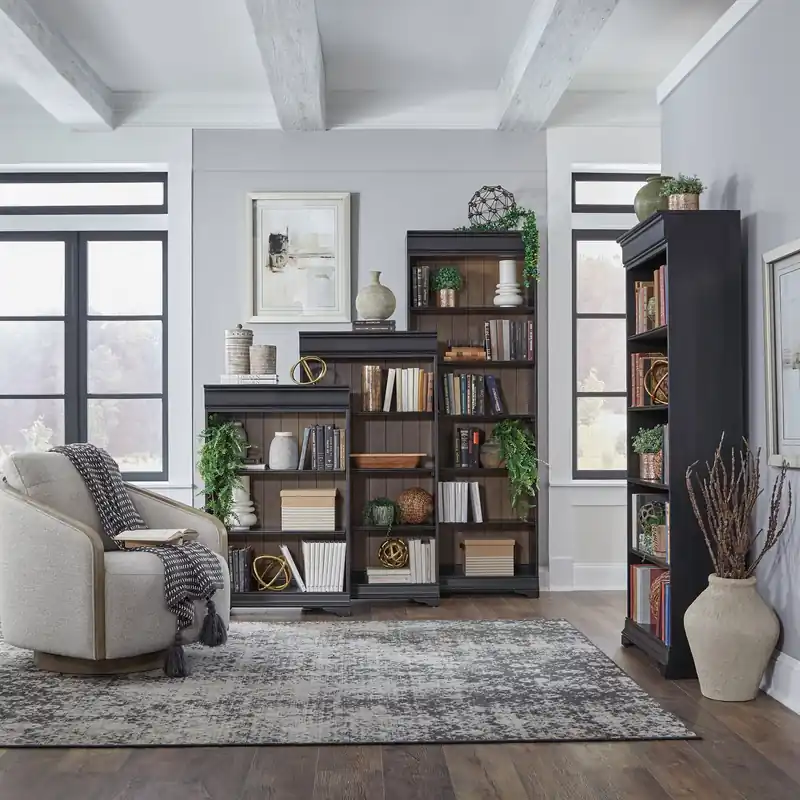 Meritage Stepped Bookcase Wall - Liberty