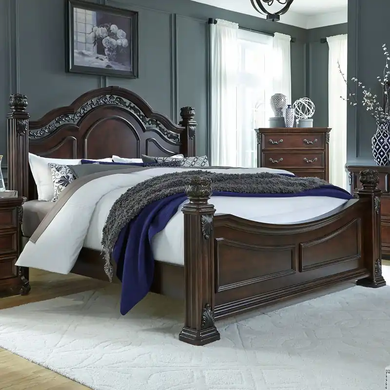 Messina Estates Queen Poster Bed - Liberty