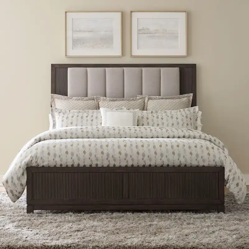 Modern Edge King California Uph Bed - Liberty