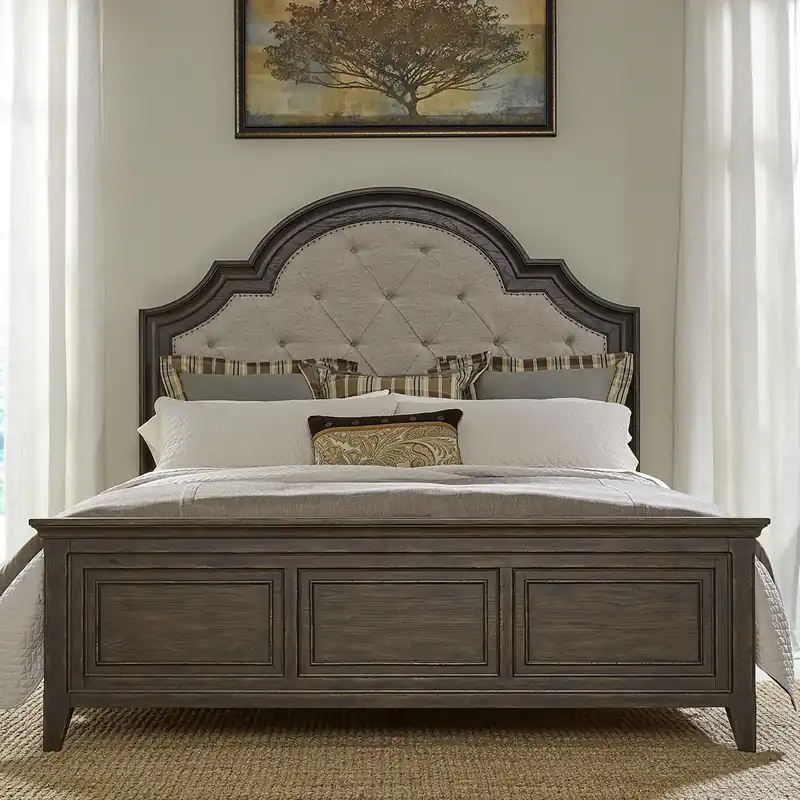 Paradise Valley King California Uph Bed - Liberty
