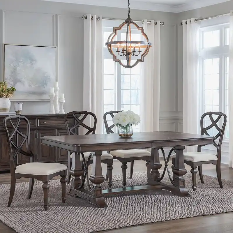 Provence Park 5 Piece Trestle Table Set - Liberty