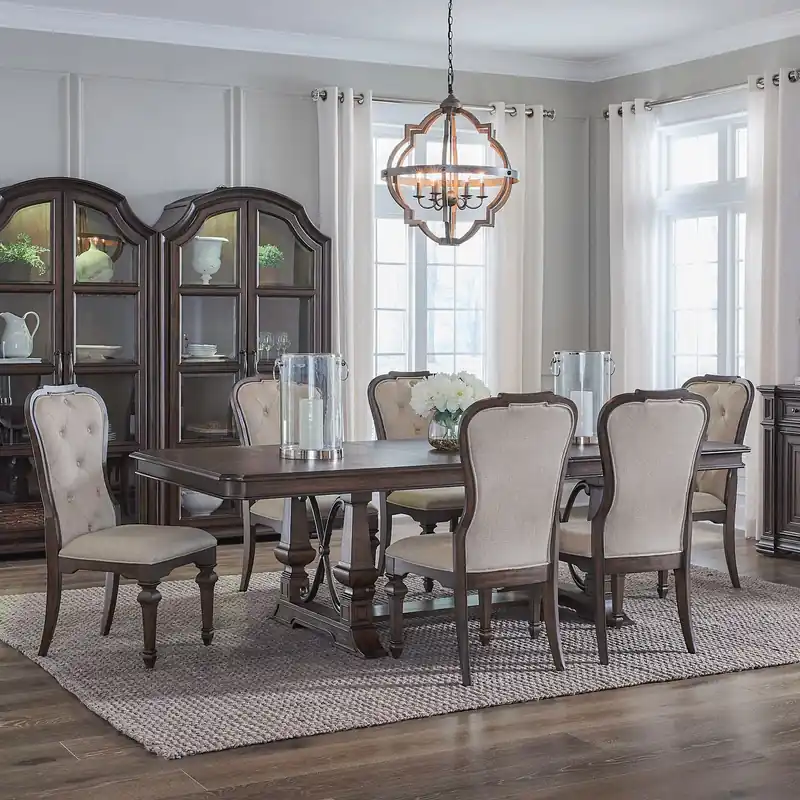 Provence Park Opt 7 Piece Trestle Table Set - Liberty