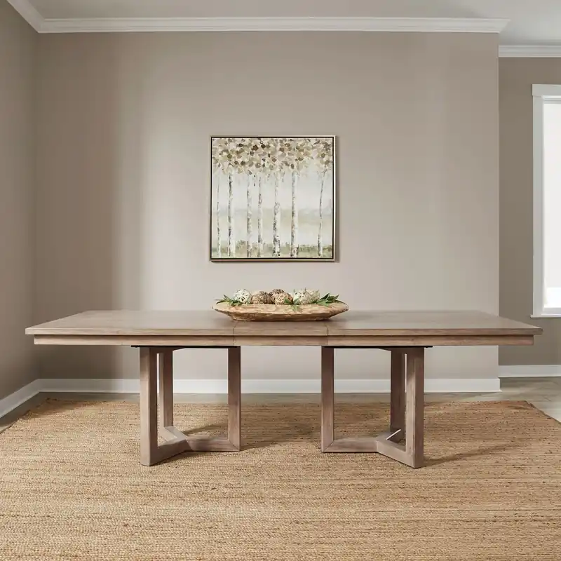 Proximity Place Double Pedestal Table Set - Liberty