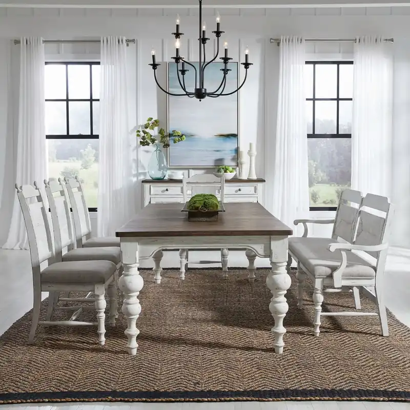 River Place 6 Piece Rectangular Table Set - Liberty