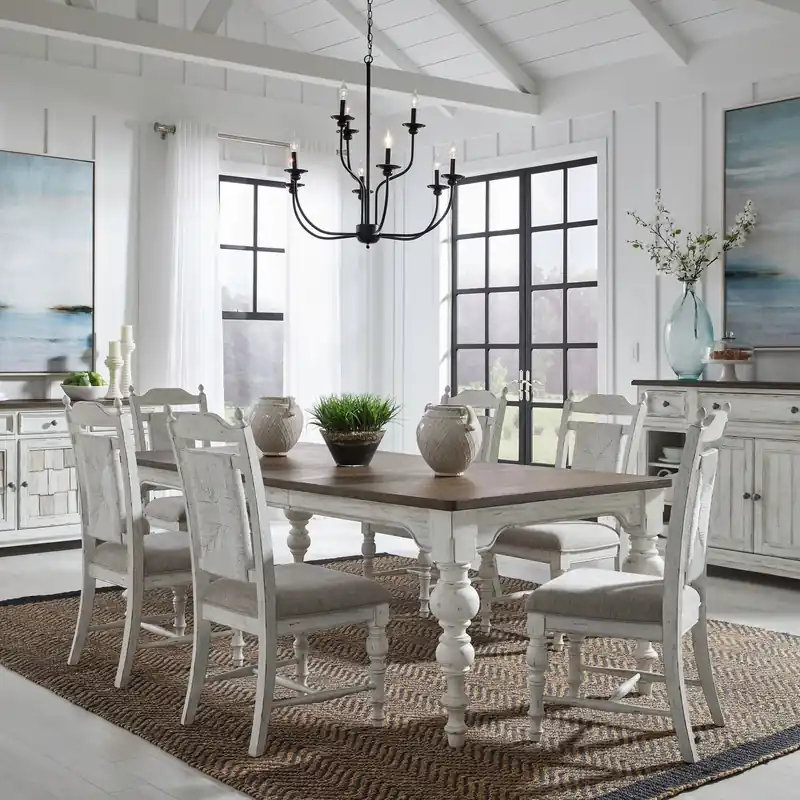 River Place 7 Piece Rectangular Table Set - Liberty