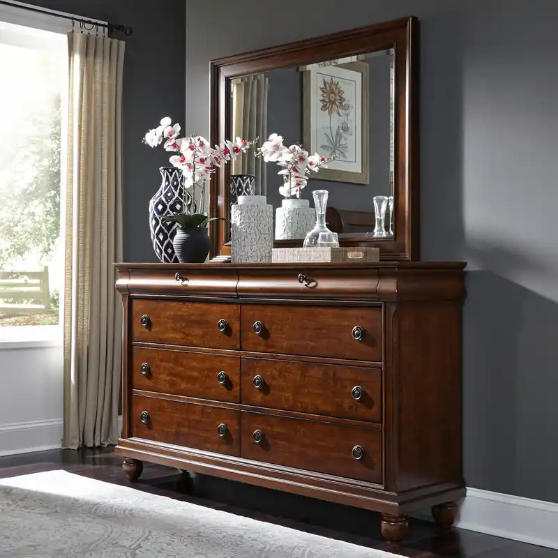 Rustic Traditions Dresser & Mirror - Liberty