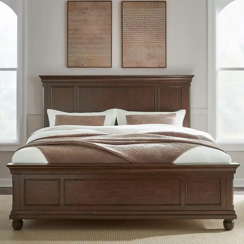 Rustic Traditions King Panel Bed - Liberty