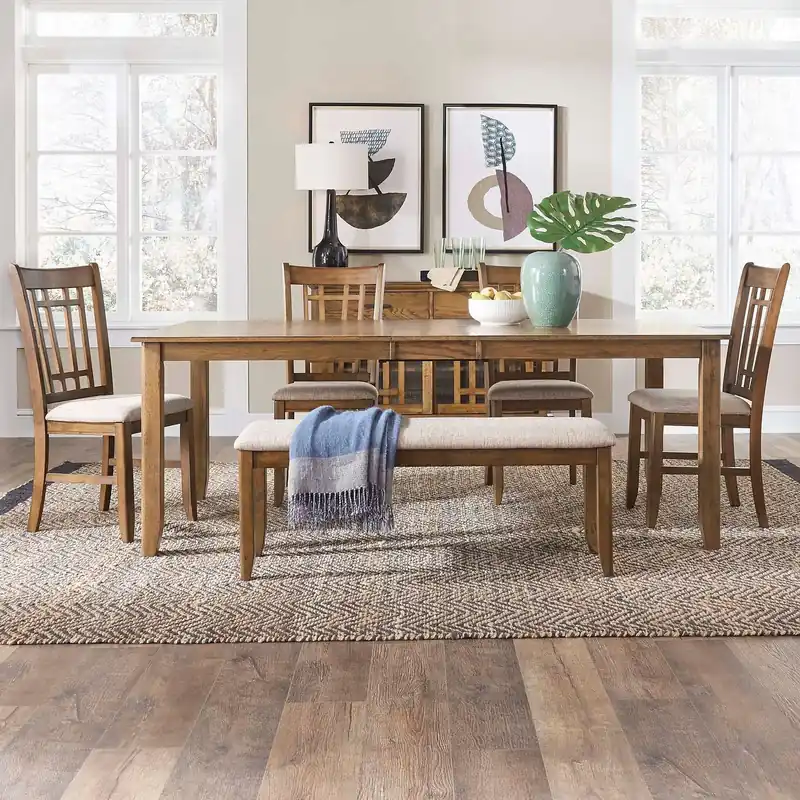 Santa Rosa 6 Piece Rectangular Table Set - Liberty