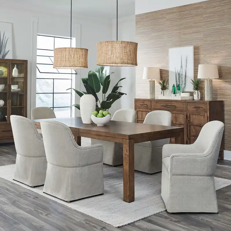 Shaker Lakes 7 Piece Rectangular Table Set - Liberty