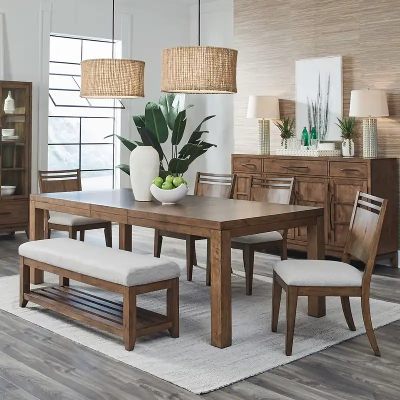 Shaker Lakes Opt 6 Piece Rectangular Table Set - Liberty