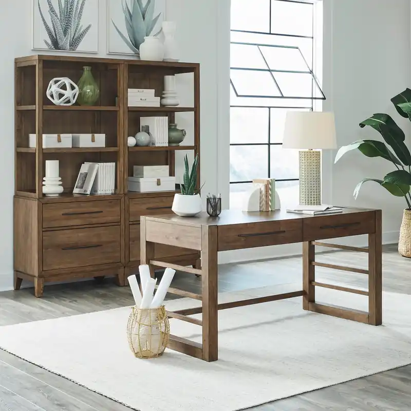 Shaker Lakes Opt Desk & Bookcase Set - Liberty